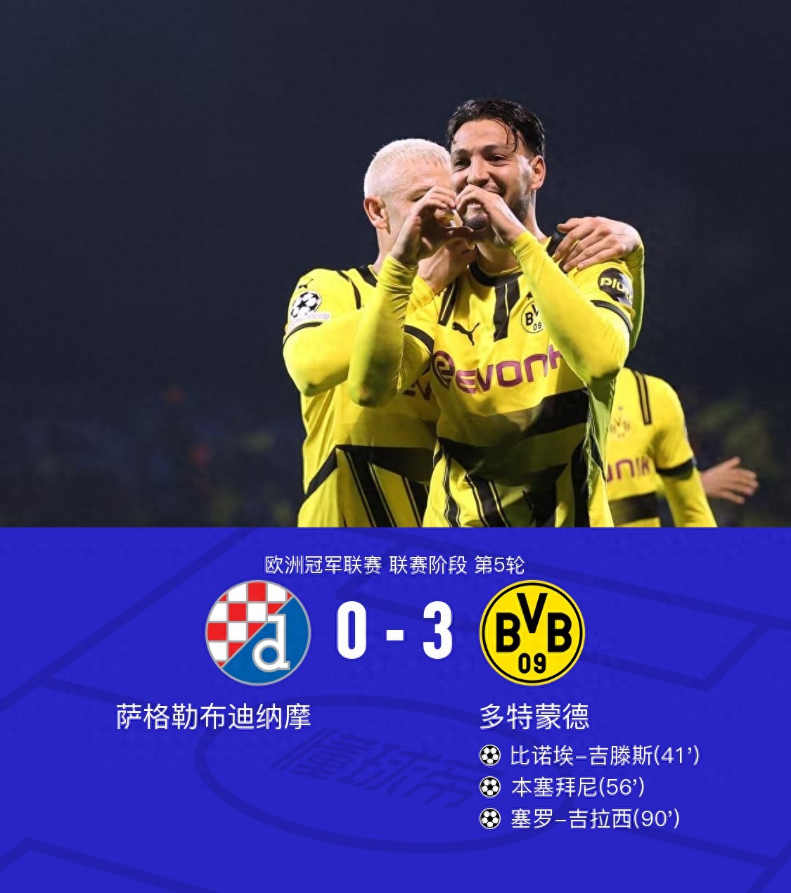 关于多特蒙德逆转晋级，球员激动落泪的信息